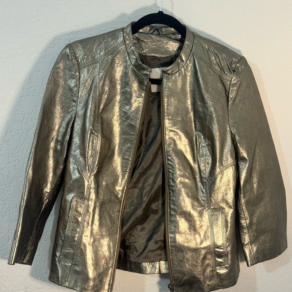 Boston Proper Leather Jacket
